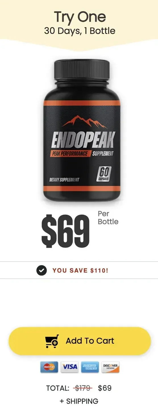 endopeak 1 bottle price
